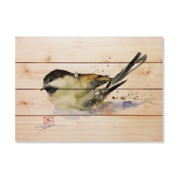 Wile E. Wood 20 x 14 in. Crousers Chickadee Wood Art DCCH-2014